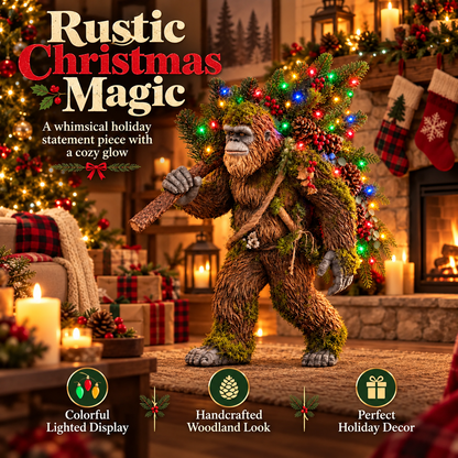 🎄 Woodland Sasquatch – Lighted Christmas Porch Decor