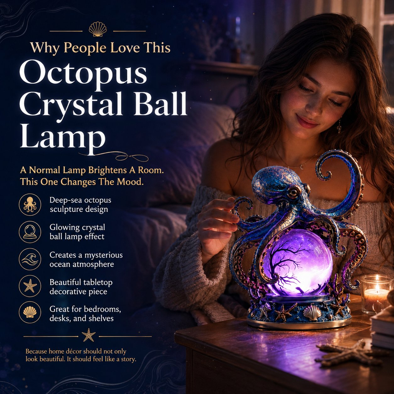 ⏰Final 47% OFF🐙 Deep Sea Octopus Crystal Ball Lamp