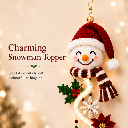 ⛄️🎅🎄 Lighted Christmas Hanging Garland – Festive Doorway Decor