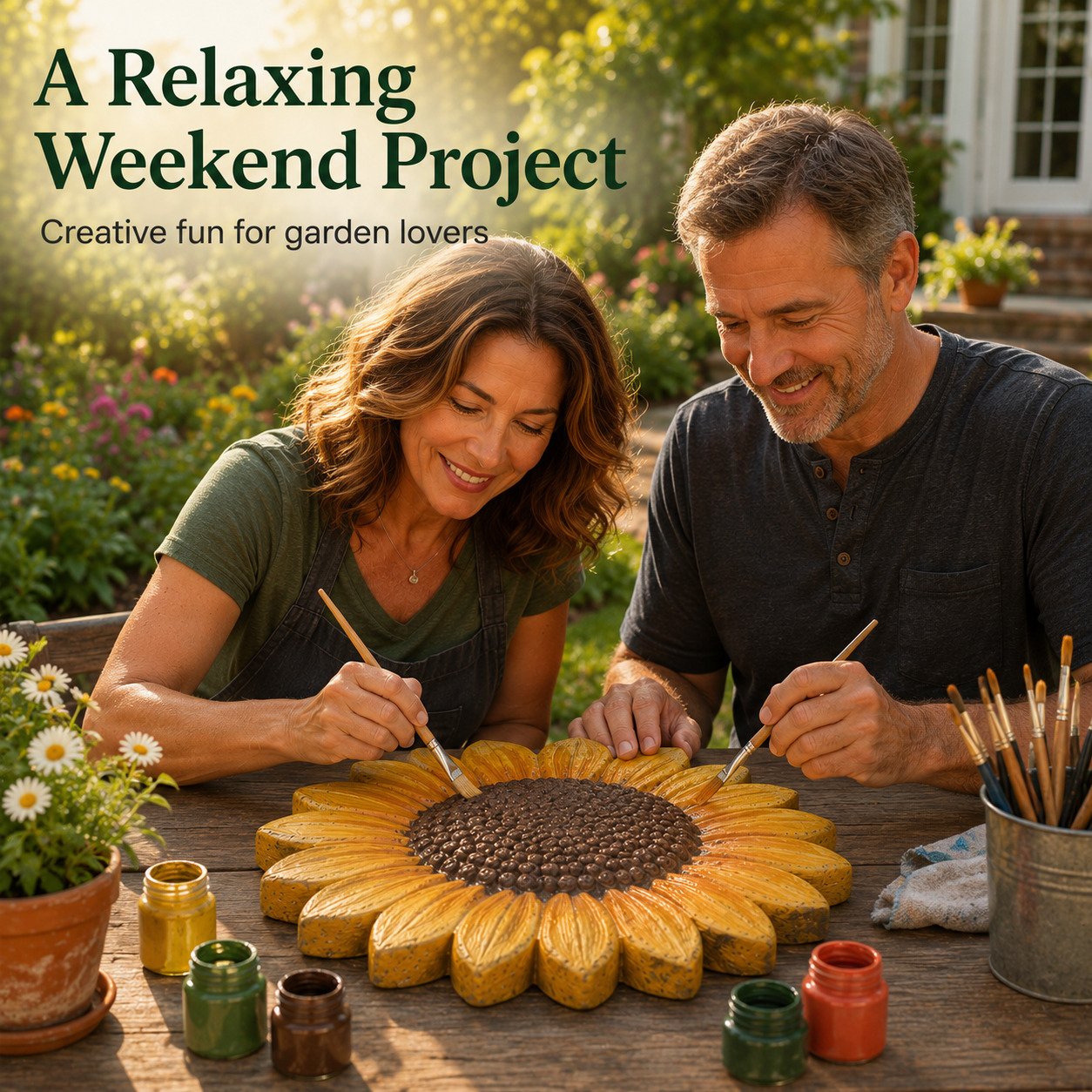 💥LAST DAY｜55% OFF 🌻Reusable Sunflower Stepping Stone Mold
