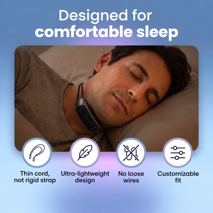 🌃Sleep Without Interruptions🌙 Smart Anti-Snoring Device for Quieter Nights