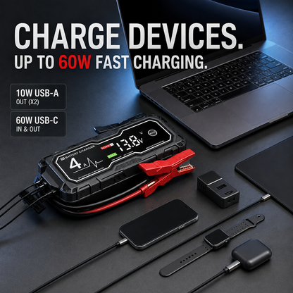 ⚡ Never Get Stranded Again—Starts Up to 10.0L Gas & 8.0L Diesel Engines
