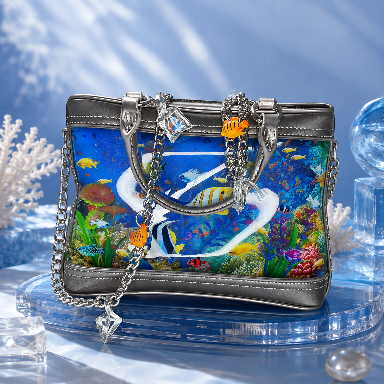 🌊🐠 Transparent Ocean Bag 💥 Carry a Little Piece of the Sea