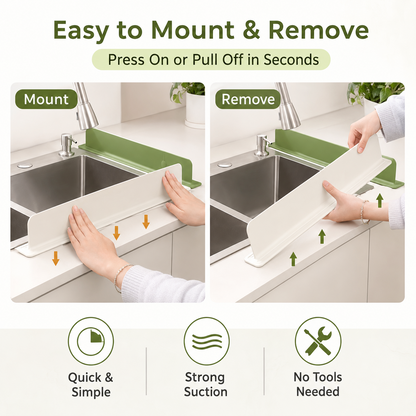 💦 Silicone Sink Splash Guard – Keep Counters Dry & Splash-Free