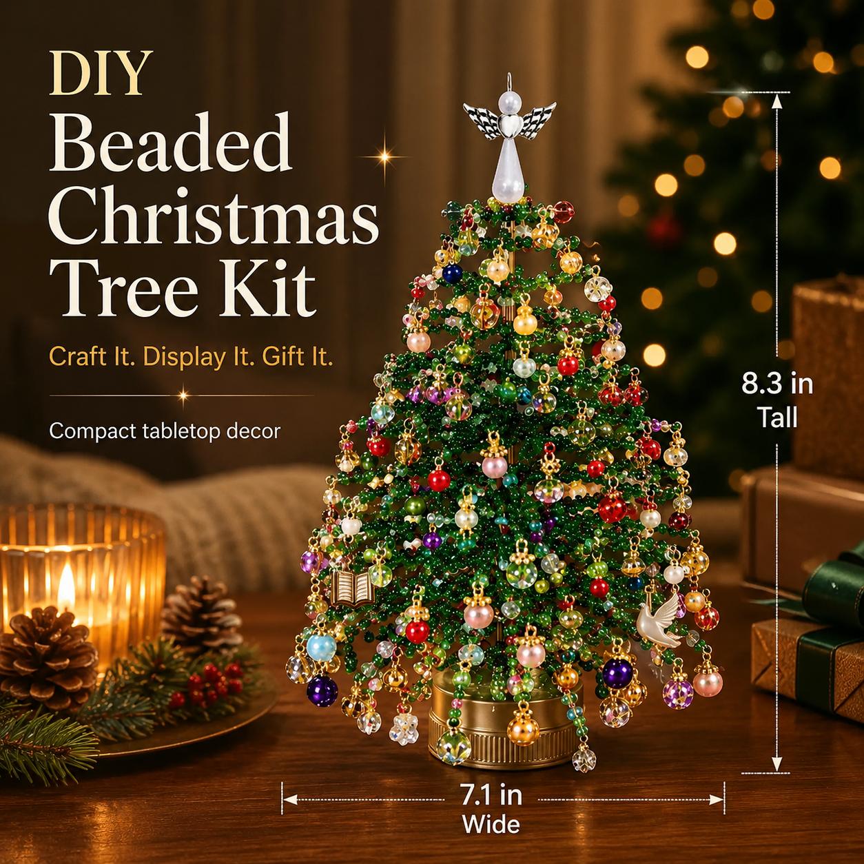 Create Your Own Sparkling Beaded Christmas Tree