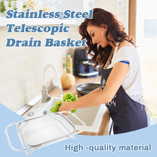 🏠Must‑Have Kitchen Gadget｜Adjustable Telescopic Sink Drain Colander