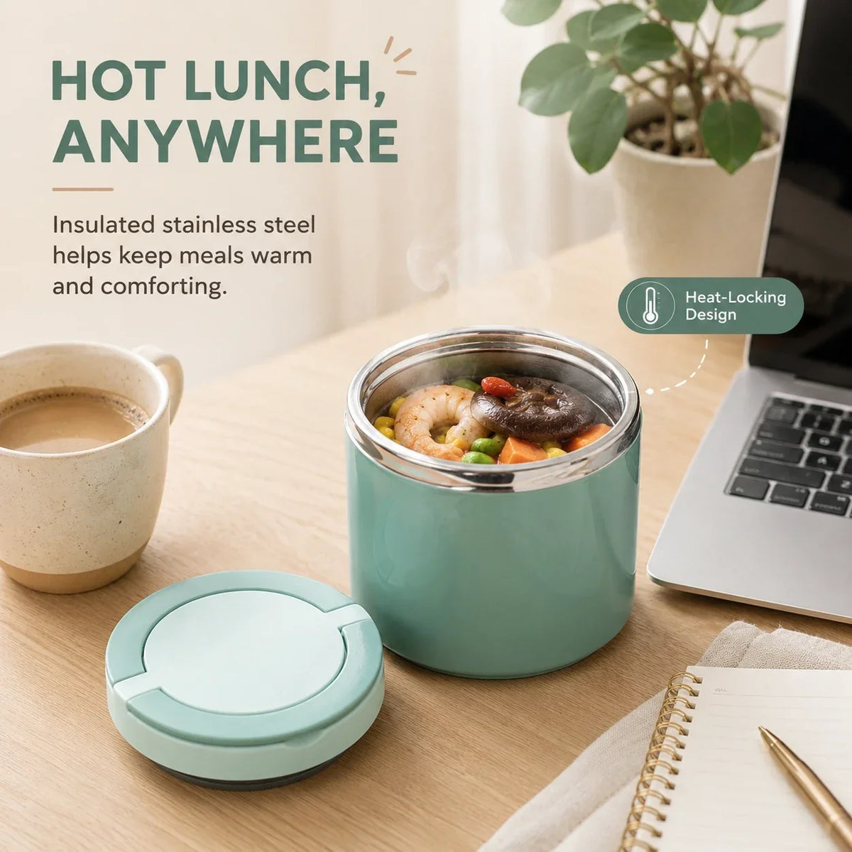 🍲Portable Insulated Stainless Steel Lunch Box