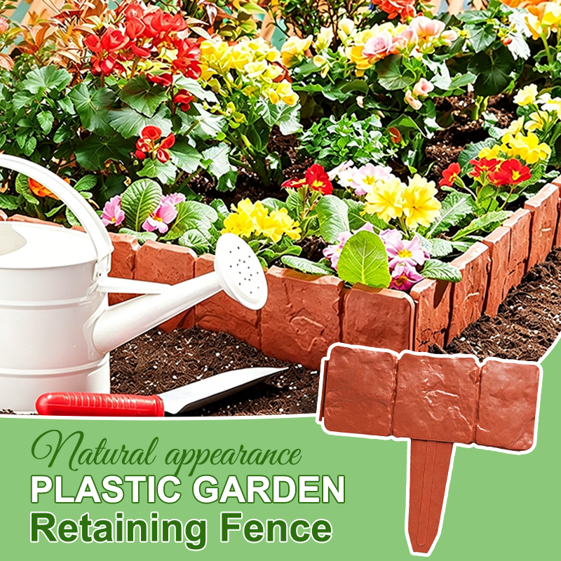 🌿🪨Create Stunning Garden Borders! Imitation Stone DIY Garden Edging Fence