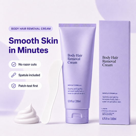✨ Smooth Results Last Up to 7 days✨Body Hair Removal Cream - Designed for Sensitive Skin, Unisex Gentle Formula