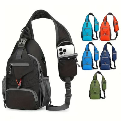 🔥50% OFF Foldable Crossbody Sling Bag | Multi-Pocket Travel & Hiking Chest Pack