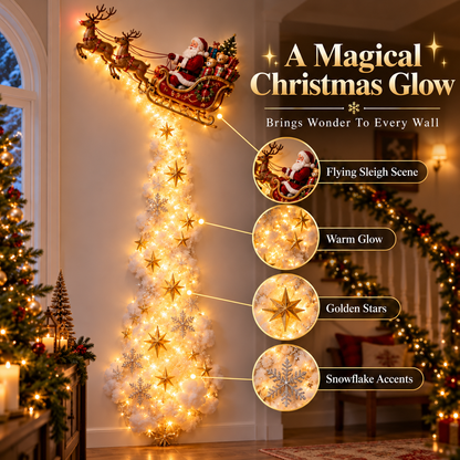 🎄48% OFF｜Christmas Magic Trail Wall Light – Layered Lighted Christmas Scene✨