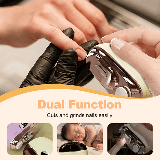 ✂️ LIMITED-TIME 50% OFF! 💅 2-in-1 Smart Electric Nail Clipper & Polisher 🌟