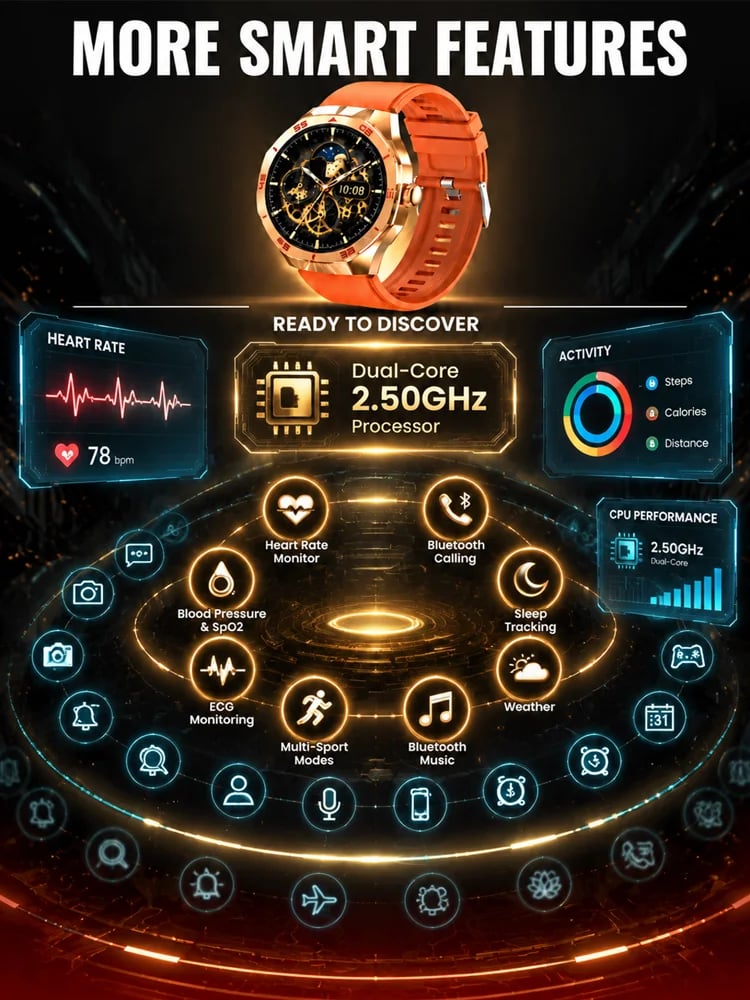 ⌚Stylish multi-functional sports monitoring watch