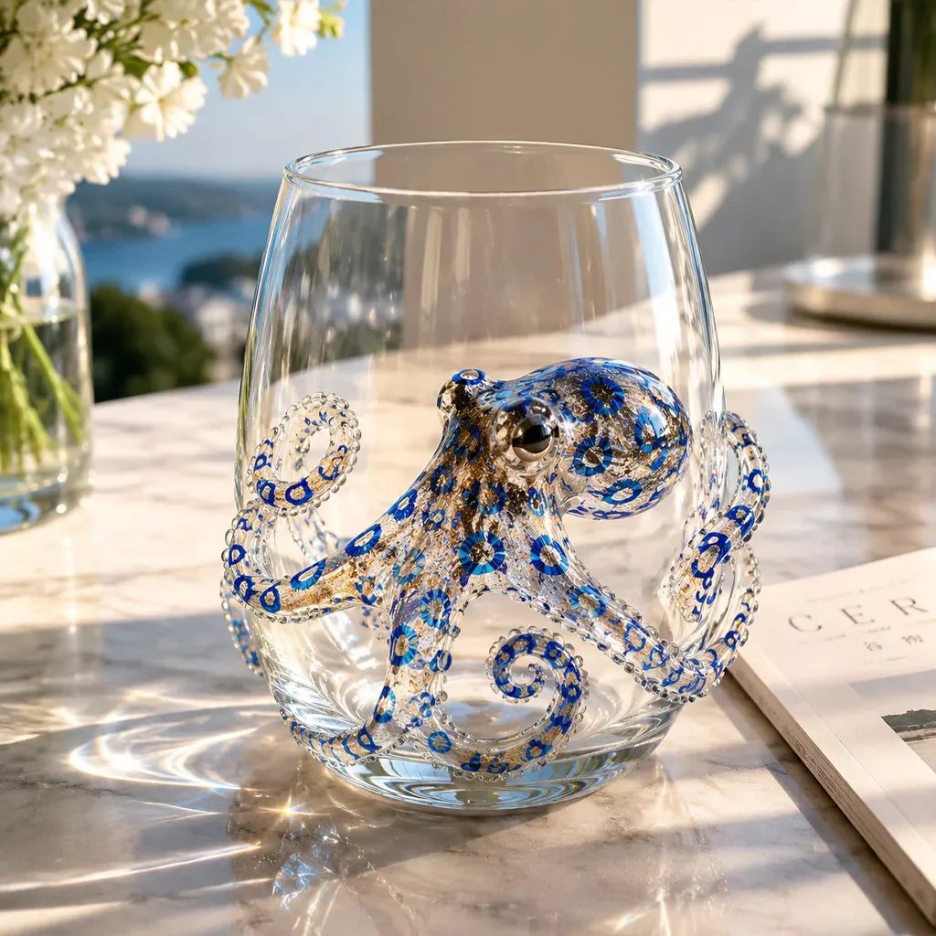 ⏰Sale Ends Today! 3D Hand-Blown Marine Glassware Up To 50% OFF