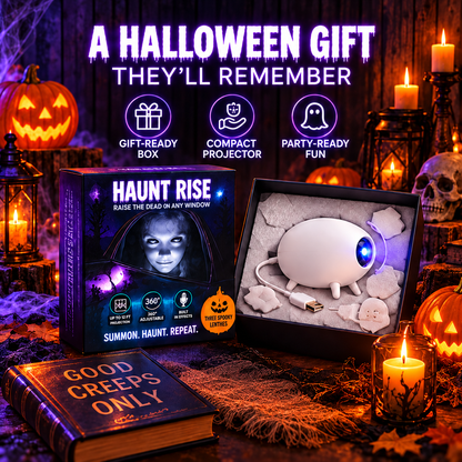 🎃  Halloween Window Projector –👻 16 Animated Spooky Films & 360° Adjustable Design