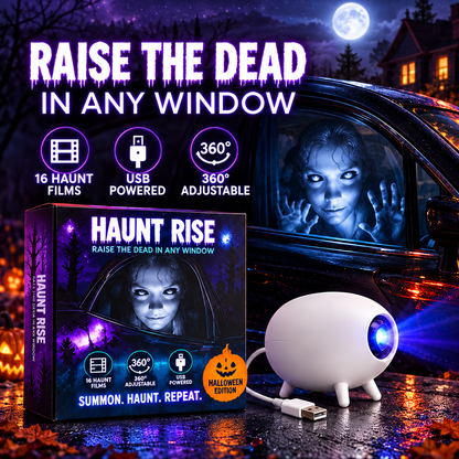 🎃  Halloween Window Projector –👻 16 Animated Spooky Films & 360° Adjustable Design