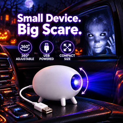🎃  Halloween Window Projector –👻 16 Animated Spooky Films & 360° Adjustable Design
