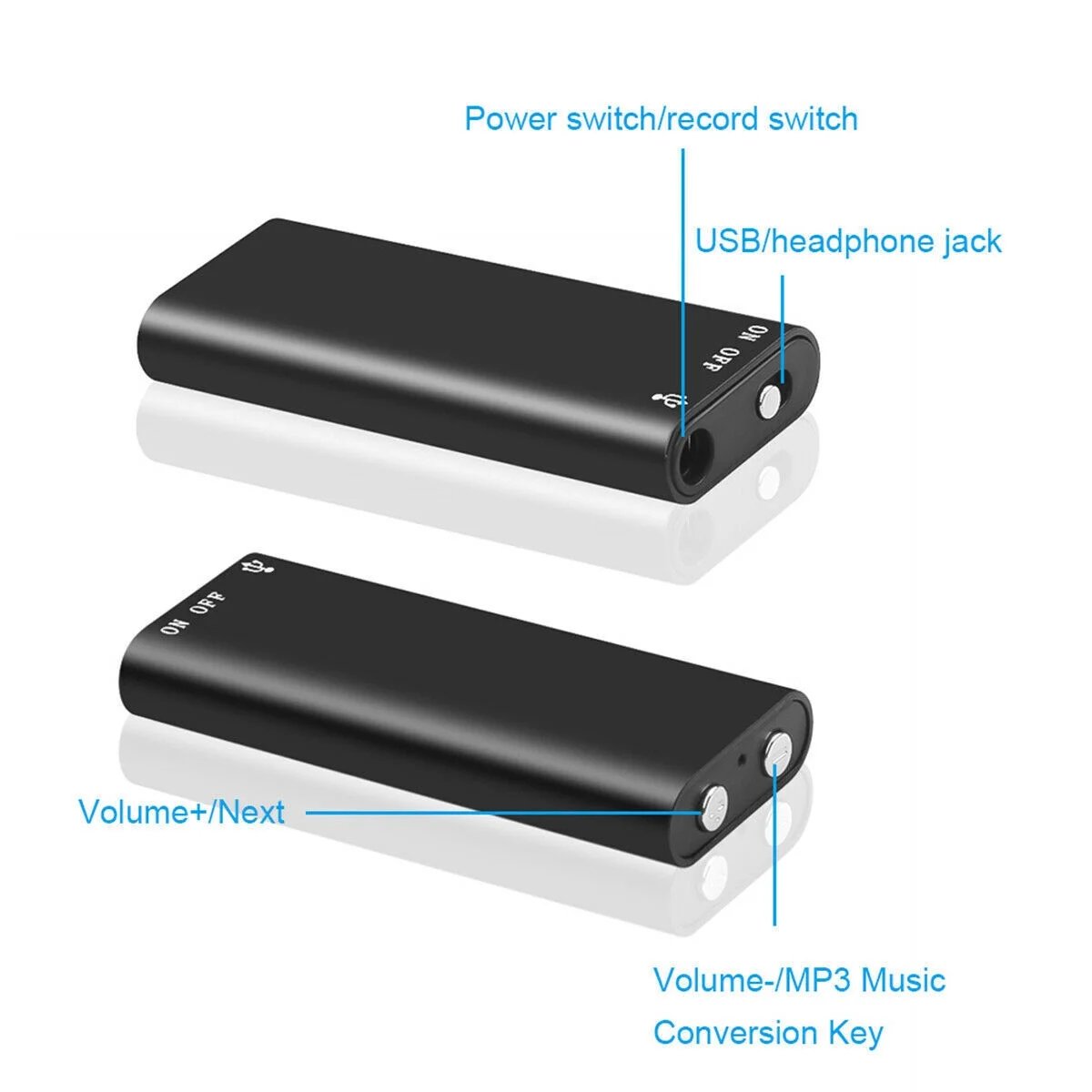 Professional Voice Activated Digital Recorder & MP3 Player