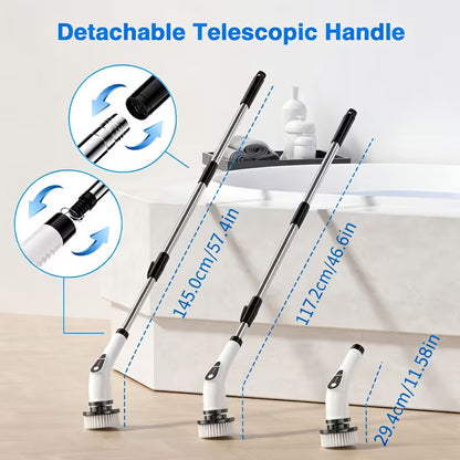 ✨🧽7-in-1 Electric Spin Scrubber | Cordless Cleaning Brush with 7 Brush Heads & Telescopic Handle