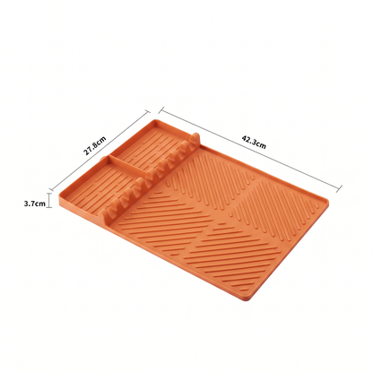 16.5x11' Silicone Mat – Heat Resistant, Dishwasher Safe, Non-Slip for Grill & Counter
