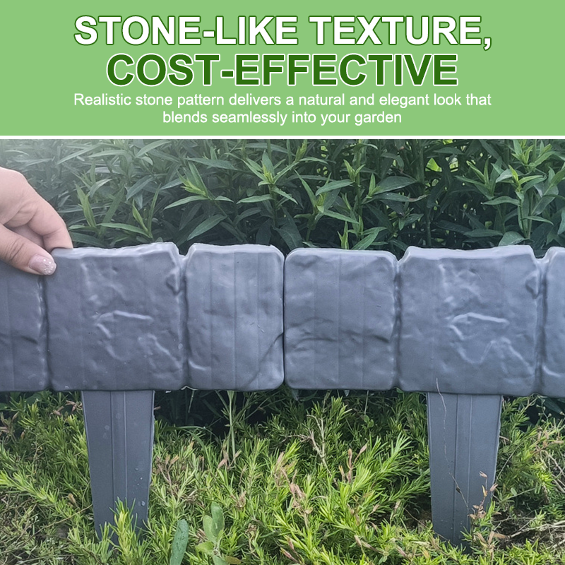 🌿🪨Create Stunning Garden Borders! Imitation Stone DIY Garden Edging Fence