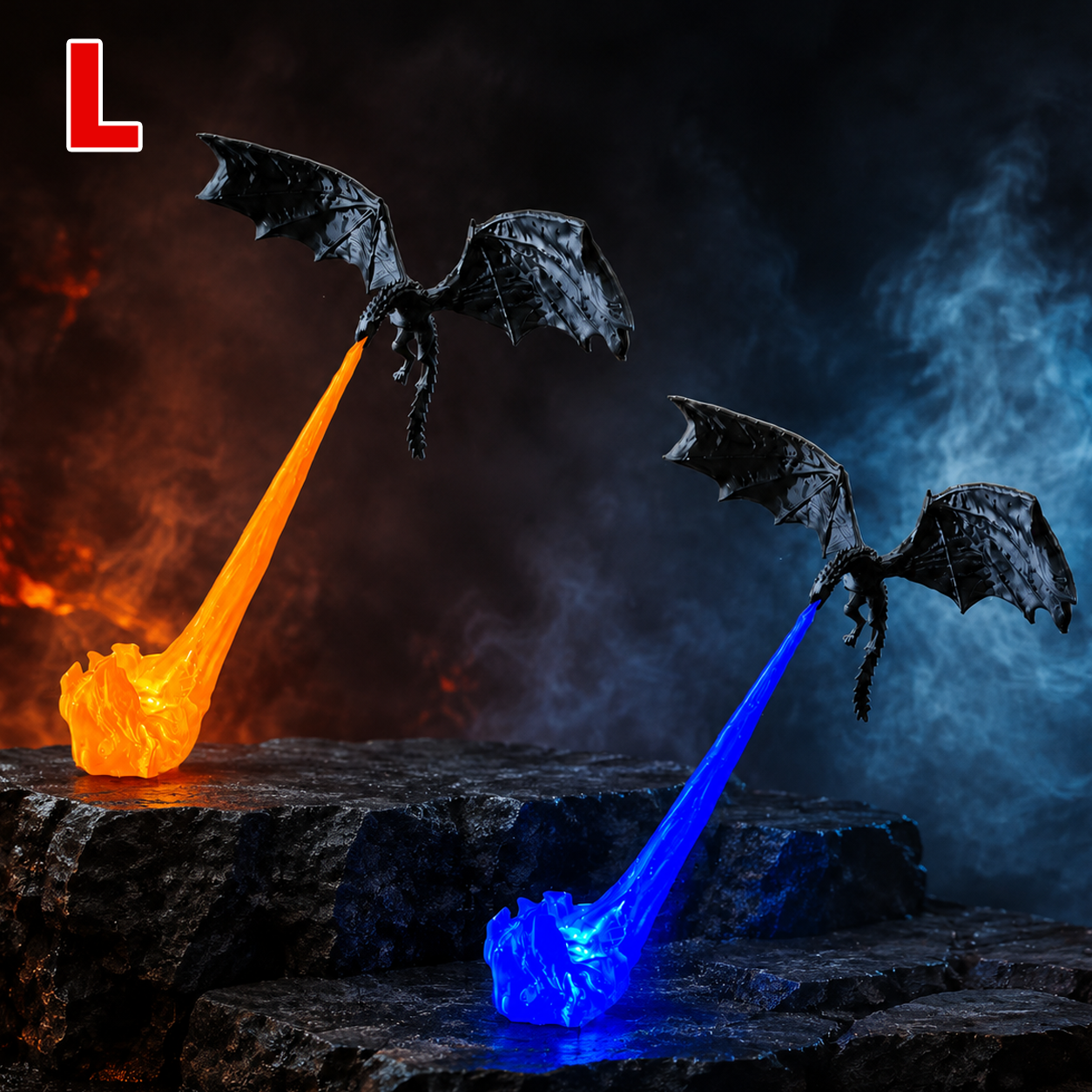 📚🐉 3D Dragon LED Book Nook Light 🔥 Magical Fantasy Shelf Decor