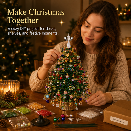 Create Your Own Sparkling Beaded Christmas Tree