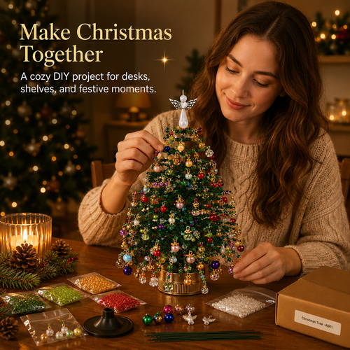 Create Your Own Sparkling Beaded Christmas Tree