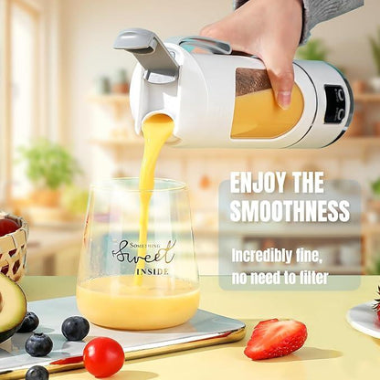 🍹 Portable Smoothie Blender – Smart LED Display & USB Rechargeable Design