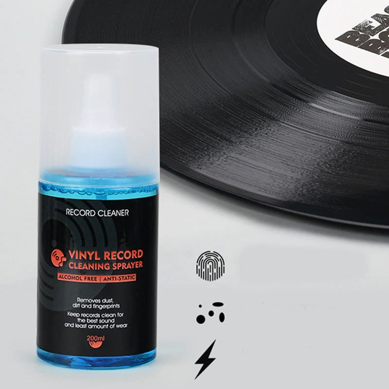 🎵 Anti-Static Vinyl Record Cleaning Spray – Dust, Fingerprint & Groove Care