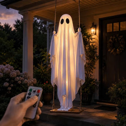 🔥Last Day 55% OFF🔥Halloween Hanging Swing Ghost👻