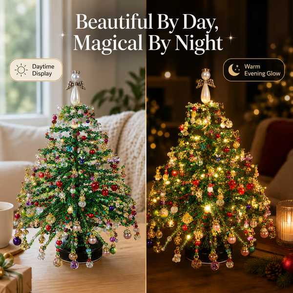 🎄✨ DIY Beaded Christmas Tree Kit – 🎅Create Your Own Sparkling Holiday Decoration(📦Buy 2 Free Shipping)