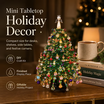 🎄✨ DIY Beaded Christmas Tree Kit – 🎅Create Your Own Sparkling Holiday Decoration(📦Buy 2 Free Shipping)