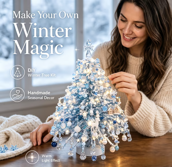 🎄✨ DIY Beaded Christmas Tree Kit – 🎅Create Your Own Sparkling Holiday Decoration(📦Buy 2 Free Shipping)