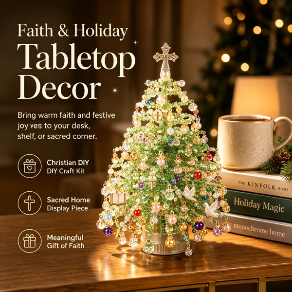 🎄✨ DIY Beaded Christmas Tree Kit – 🎅Create Your Own Sparkling Holiday Decoration(📦Buy 2 Free Shipping)