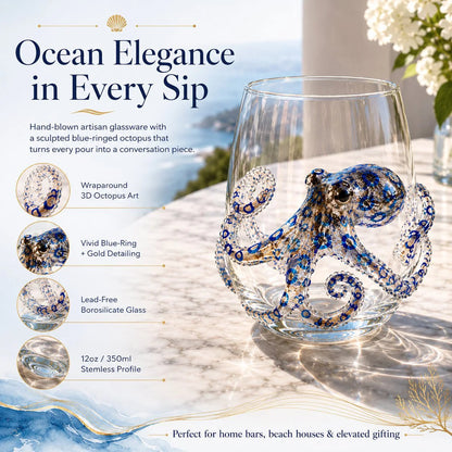 ⏰Sale Ends Today! 3D Hand-Blown Marine Glassware Up To 50% OFF