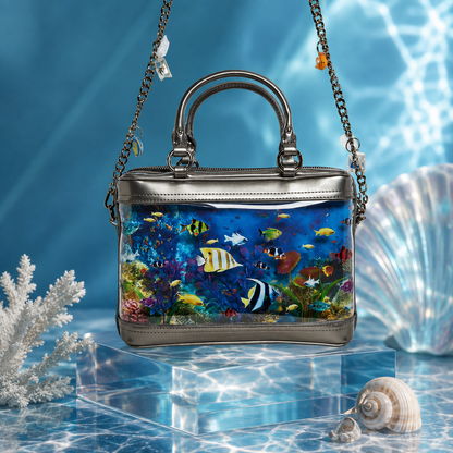 🌊🐠 Transparent Ocean Bag 💥 Carry a Little Piece of the Sea