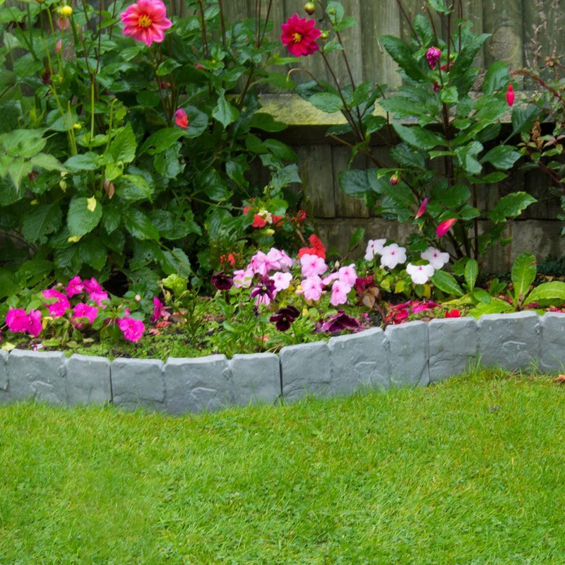 🌿🪨Create Stunning Garden Borders! Imitation Stone DIY Garden Edging Fence
