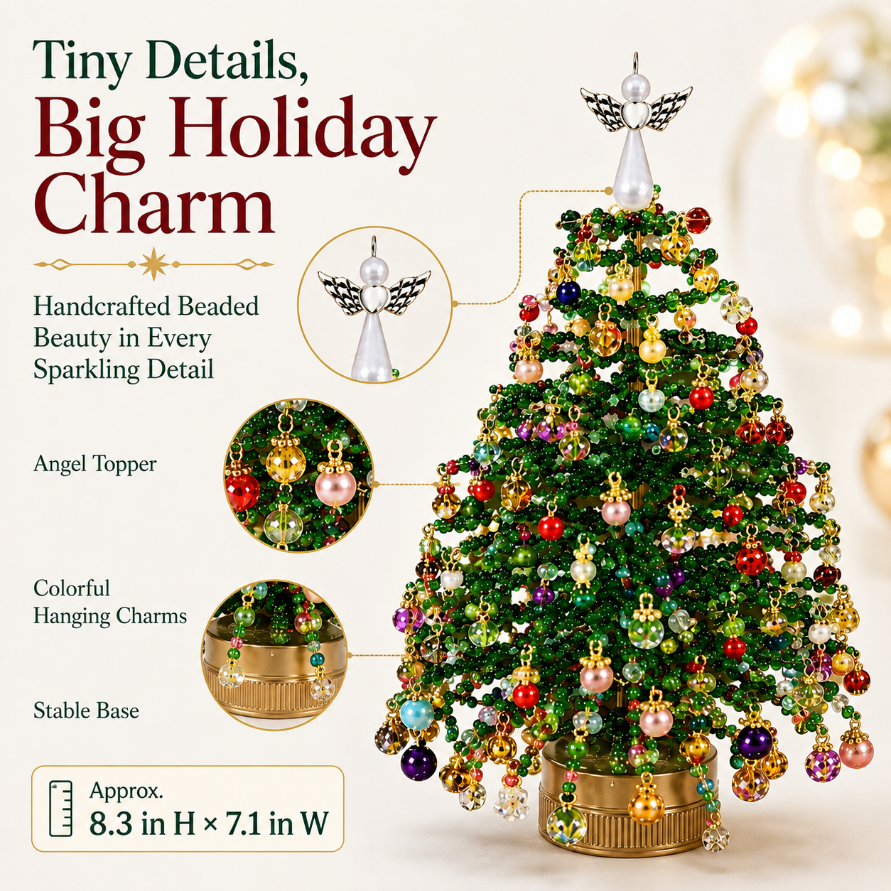 Create Your Own Sparkling Beaded Christmas Tree