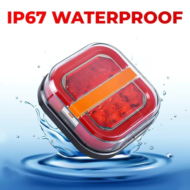 🚛 Wireless LED Trailer Lights – 2.4GHz Signal, IP67 Waterproof Brake & Turn Lights