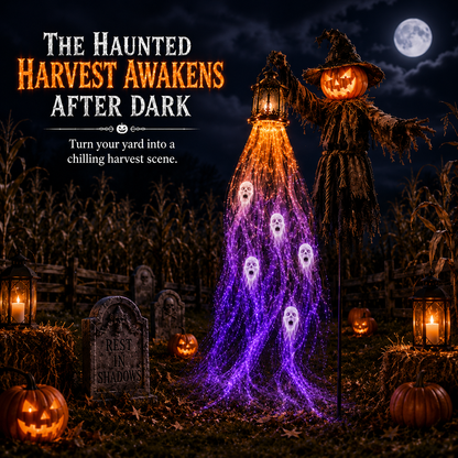 💀🎃 Animated Soul Harvester Halloween Garden Light – Spooky Yard Decor