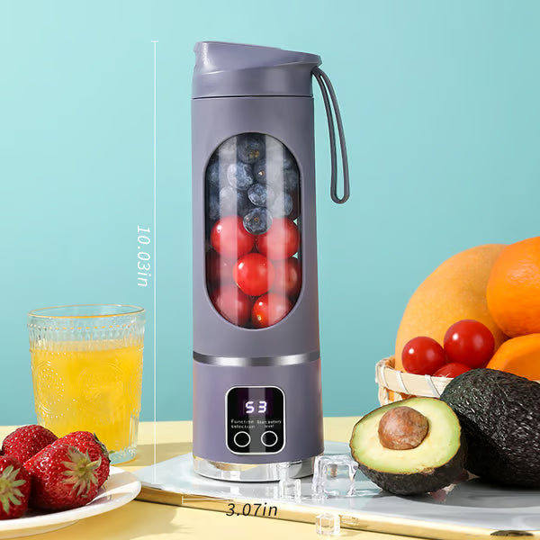 🍹 Portable Smoothie Blender – Smart LED Display & USB Rechargeable Design