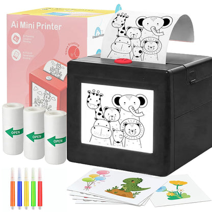 Ahlwocore voice-activated mini sticker printer - Mini Sticker Printer
