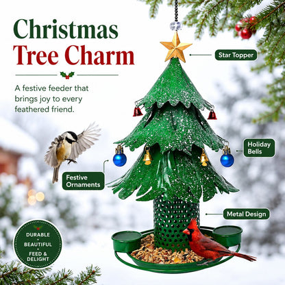 🎄Christmas Tree Bird Feeder🔥Festive Hanging Backyard Holiday Decor