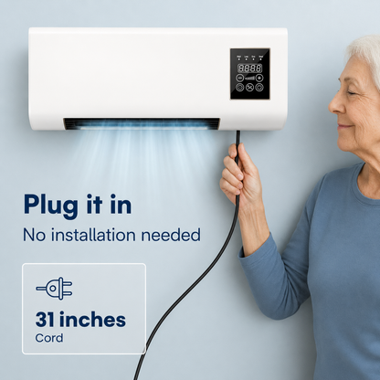 ❄️🔥 Fast Cooling & Heating 2-in-1 Wall-Mounted Air Cooler & Heater | Comfort for Every Season