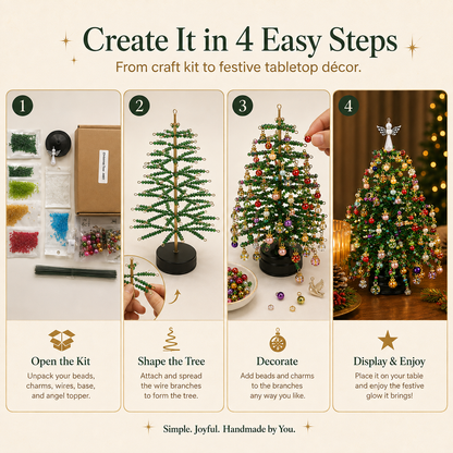 Create Your Own Sparkling Beaded Christmas Tree