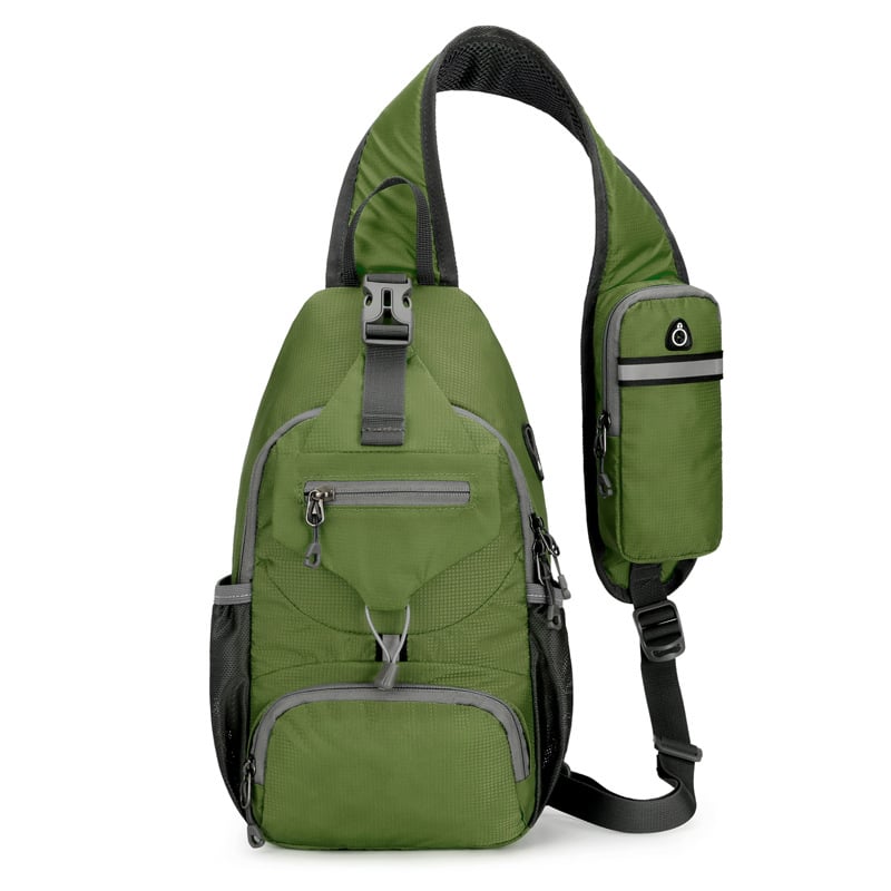 🔥50% OFF Foldable Crossbody Sling Bag | Multi-Pocket Travel & Hiking Chest Pack