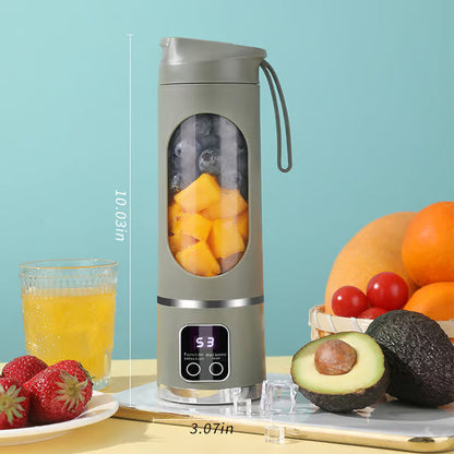 🍹 Portable Smoothie Blender – Smart LED Display & USB Rechargeable Design