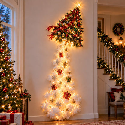 🎄48% OFF｜Christmas Magic Trail Wall Light – Layered Lighted Christmas Scene✨