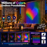 3.3 × 3.3 ft — 256 LEDs